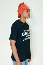Black Critics Rhinestone Tee