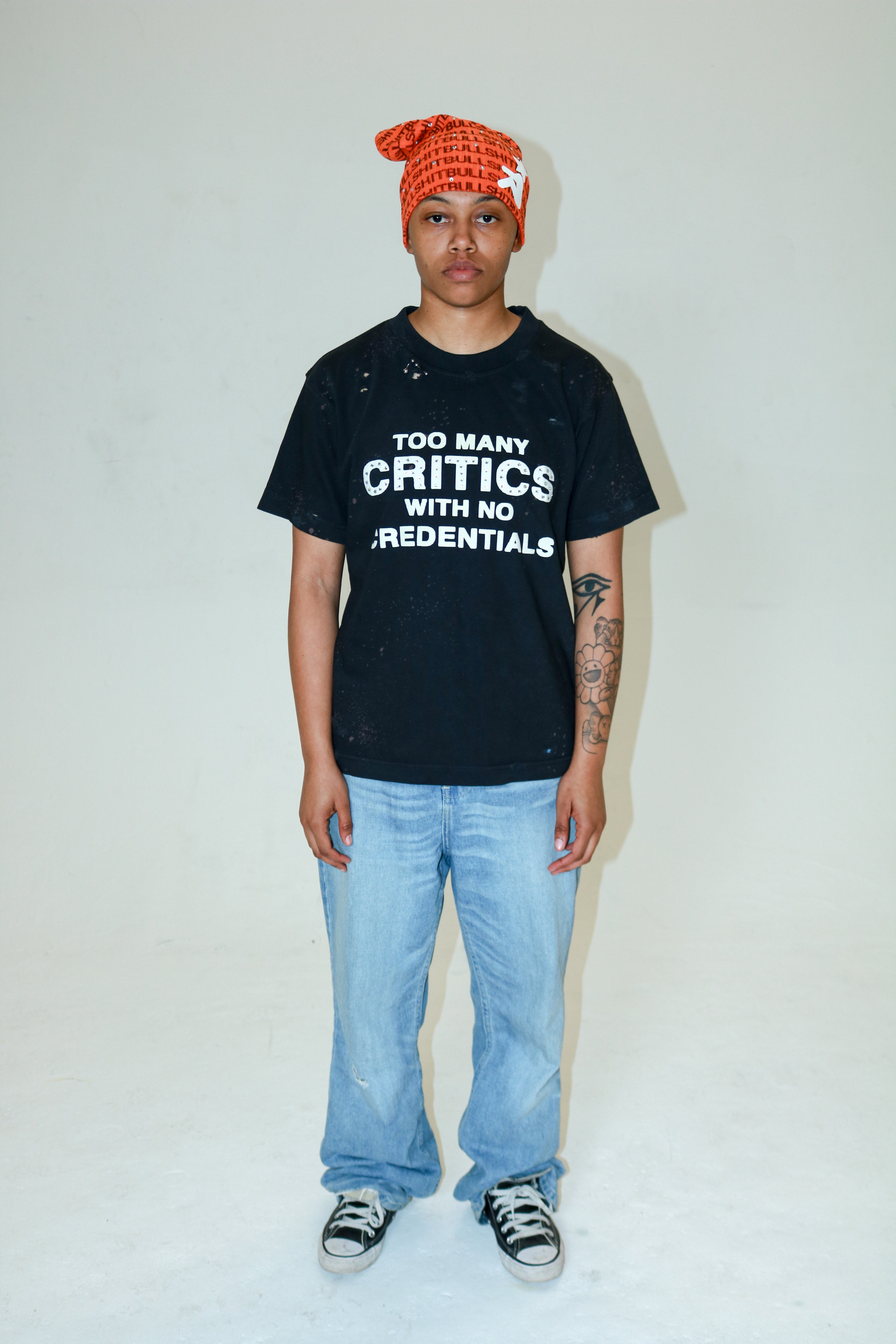Black Critics Rhinestone Tee