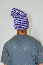 Purple BS Rhinestone Beanie