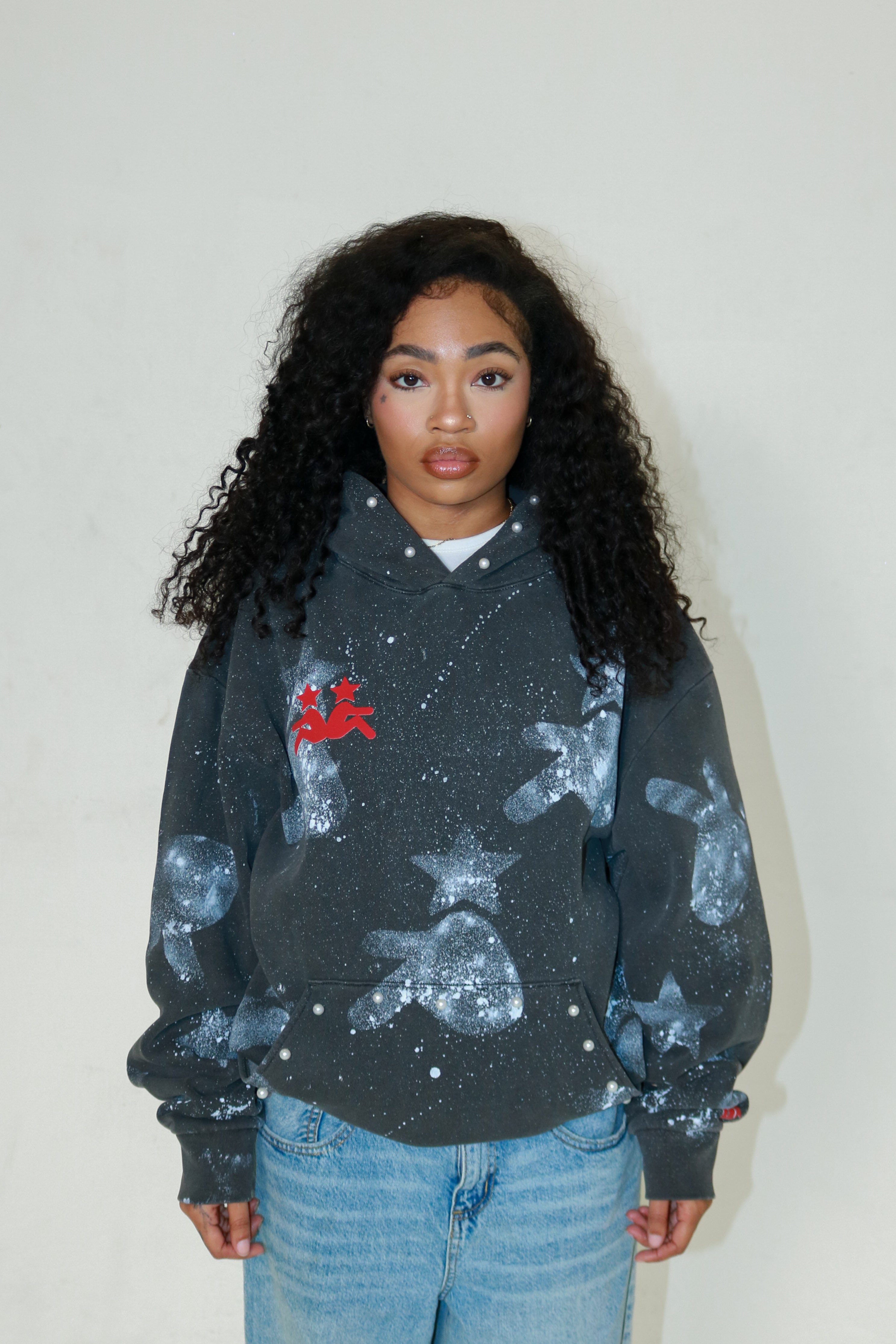 Grey Rebirth Pearl Hoodie