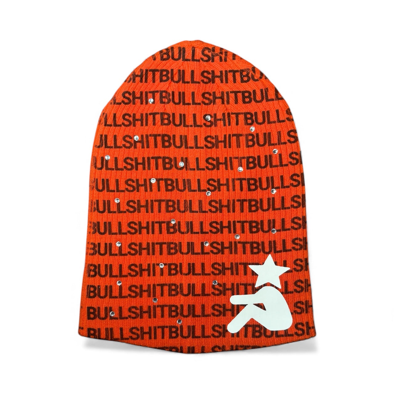 ORANGE BULLSH*T BEANIE