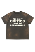 Grey Critics Rhinestone Tee