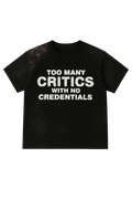 Black Critics Rhinestone Tee